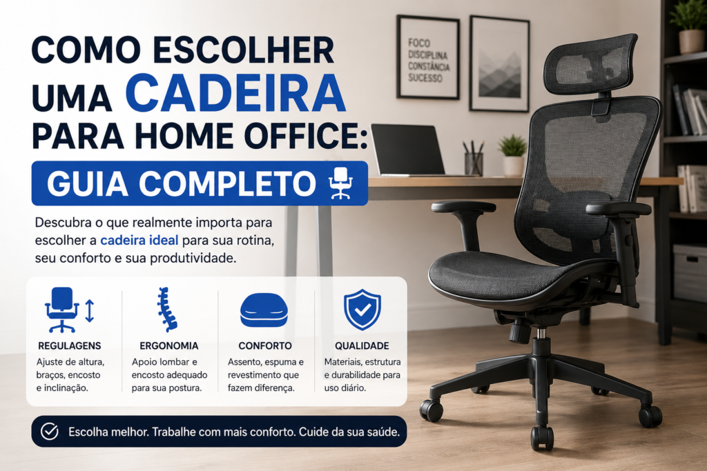 como escolher uma cadeira para home office guia completo