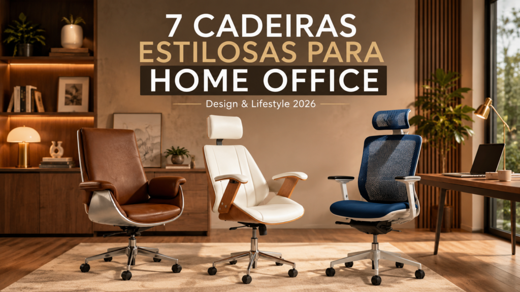 Comparativo entre cadeira gamer, cadeira ergonômica e cadeira presidente para home office